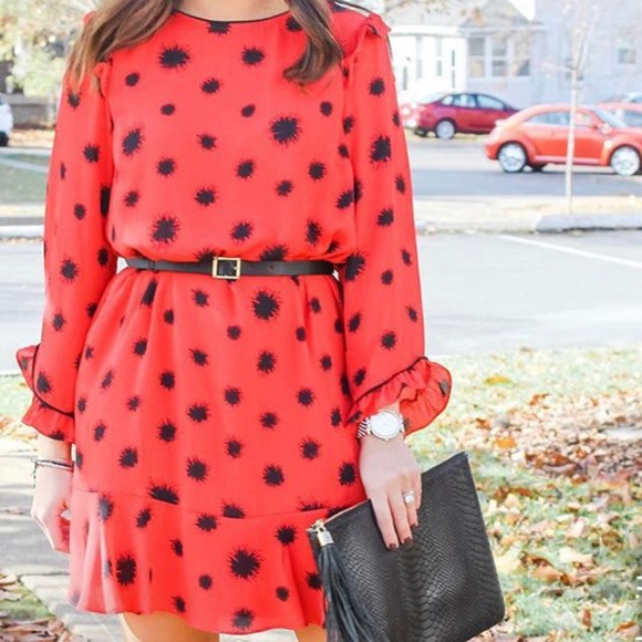 Who What Wear Dandelion Ruffle Dress - Picture 2 of 7